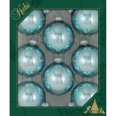 Christmas by Krebs 8ct Starlight Shiny Glass Christmas Ball Ornaments 2.5" (67mm)