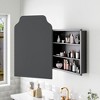 PexFix 36"x24" Metal Recessed/Surface Mount Medicine Cabinet with Mirror,Black - 4 of 4