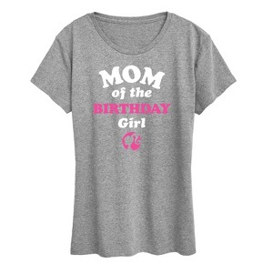 Women's - Barbie - Mom of The Birthday Girl Short Sleeve Graphic T-Shirt - 1 of 4