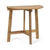 VYNXARIA Outdoor Half-Round Folding Acacia Wood Bistro Table, Natural - 3 of 4