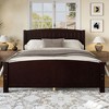 Kumasinova Full/Queen/King Platform Bed with Headboard,Solid Wood Bed Frame with Support Slats,No Box Spring Needed,Noise-Free Structure - 2 of 4
