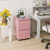AOBABO  Drawer File Cabinet with Lock,Metal Filing Cabinet with Wheels for Home Office & Business Enterprise, Legal/Letter Size, No Assembled Required - 3 of 4