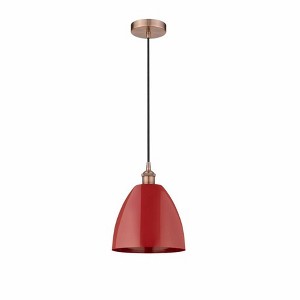 Plymouth Dome - 1 Light Cord Hung Mini Pendant In Industrial Style-12.88 Inches Tall and 9 Inches Wide - 1 of 1