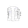 Unique Bargains Plastic Reusable Easy to Recognize Clothes Hanger Sizer Marker Garment Color Coding Clear 100 Pcs - 2 of 4