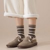 Anna-Kaci Women's 3 - Pack Colorblock Design Crew Socks with Soft Knit Fabric and Reinforced Heel and Toe - 2 of 4