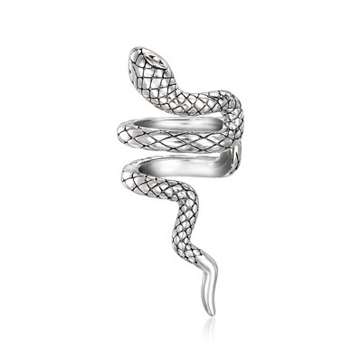 Ross-Simons Italian Sterling Silver Snake Single Ear Cuff
