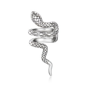 Ross-Simons Italian Sterling Silver Snake Single Ear Cuff - 1 of 4