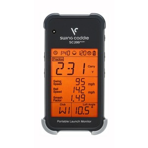 Voice Caddie SC200 Plus Swing Caddie Portable Golf Launch Monitor | Doppler Radar- Smash Factor, Swing & Ball Speed Flight Metrics, Carry & Loft Angle - 1 of 4