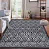WhizMax Modern Rugs Floral Print Mat Non-Slip Boho Low Pile Non-Shedding Carpet - 2 of 4