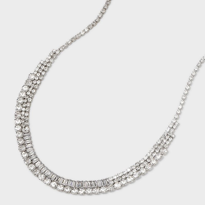 Stone Chain Necklace - Silver, 4 of 5