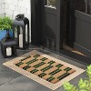 1'4"x2'4" Blocks Rectangular Outdoor Door Mat Green - Room Essentials™: Coir Material, Shake Clean, Medium Pile - image 2 of 4