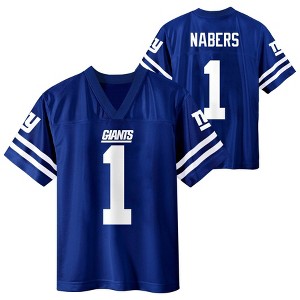 NFL New York Giants Malik Nabers Boys' Short Sleeve Jersey - 1 of 3
