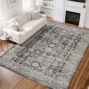 Washable Rug for Living Room, Non-Slip Non Shedding Soft Carpet,Indoor Foldable Printed Accent Rug for Bedroom, Dining Room, Nursery, Office - 1 of 4