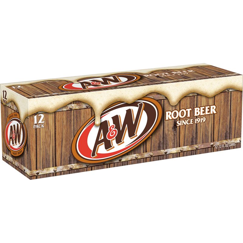 A&#38;W Root Beer Soda - 12pk/12 fl oz Cans, 5 of 9