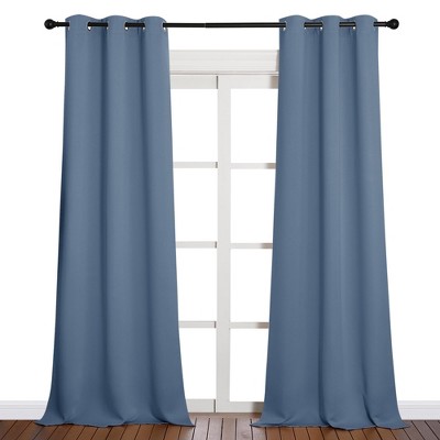 NICETOWN Grommet Top Blackout Curtains Thermal Insulated Noise Reducing Window Drapes 2 Panels for Bedroom Living Room Kitchen Office