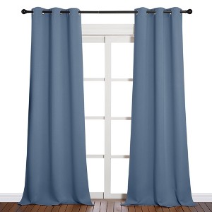 NICETOWN Grommet Top Blackout Curtains, Thermal Insulated Noise Reducing Window Drapes (Set of 2) - 1 of 4