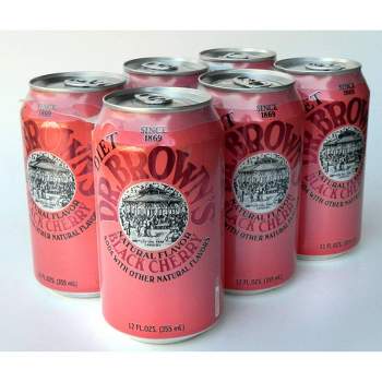 Dr. Brown's Soda Diet Black Cherry Bottles - 6pk/12 fl oz
