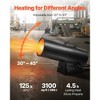 VEVOR Propane Heater, 125000BTU Forced Air Propane Heater with Stepless Temp Settings & security Protection, Portable Garage/Shop Barrel Heater,Black - 3 of 4