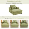 Whisen Chenille Chaise Lounge Sofa Couch with Storage Ottoman, USB Ports, Cup Holders, Phone Holder & Side Pockets - 4 of 4