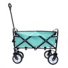 VYNXARIA Minimeetall Strap Collapsible Foldable Wagon Cart with strapping system, Beach Wagon , Utility Cart , Utility Wagon Grocery Cart,Green - 3 of 4