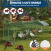 Large Metal Chicken Coop with Run, Poultry Pen with Security Lock & Anti-UV Cover，Walk in Chicken Runs for Outdoor Backyard - 3 of 4