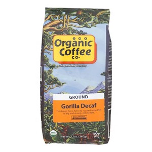 Organic Coffee Co. Gorilla Decaf Ground Regular Roast - Case of 6/12 oz Bags - 1 of 4