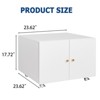 Metal Printer Stand with Storage, Rolling Printer Table for Letter/Legal/A4 Size Files, Metal Mobile File Cabinet - 2 of 4