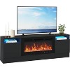 TV Stand for TV Up to 75 Inch, Modern Entertainment Center with Storage Cabinet, Fits into 36" Electric Fireplace - 4 of 4