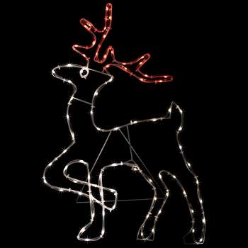 Northlight 24" Lighted Standing Reindeer Silhouette Outdoor Christmas Decoration