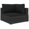 vidaXL Patio Lounge Set Set of 4 Black - 4 of 4