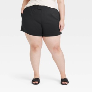 Women's High-Rise Tailored Shorts - A New Day™ - 1 of 3