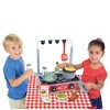 Melissa & Doug 17-Piece Deluxe Wooden Cooktop Set With Wooden Play Food, Durable Pot and Pan - image 3 of 4