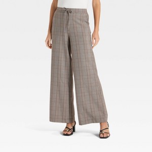 Women's Wide Leg Pull-On Pants - A New Day™ - 1 of 3