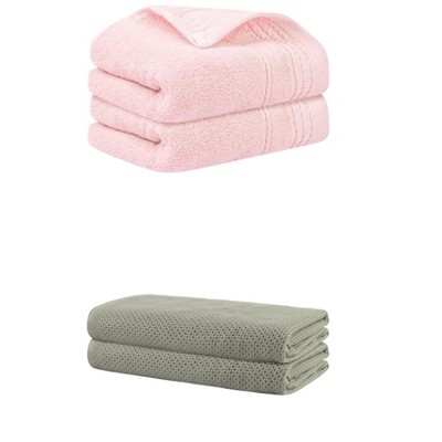 REGALWOVEN Bath Hands Towel Sets For Bathroom, Gym, SPA 2 Pack