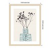 Amanti Art Gypsophila In a Blue Vase by Alisa Galitsyna Wood Framed Wall Art Print - 3 of 4