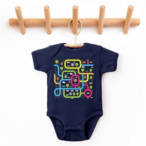 Leo The Truck Colorful Roads - Baby Short Sleeve Graphic Bodysuit - 1 of 3