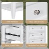 NicBex 24" Bathroom Storage Cabinet,Storage Cabinet with Drawers & Open Shelves,Bathroom Vanity with Solid Wood Frame,White - 4 of 4