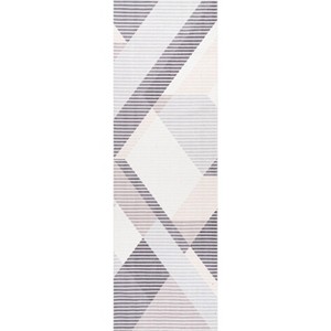 Nuloom Alesha Modern Striped Pet Friendly Machine Washable Area Rug - 1 of 4
