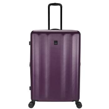 Skyline Hardside Large Checked Spinner Suitcase