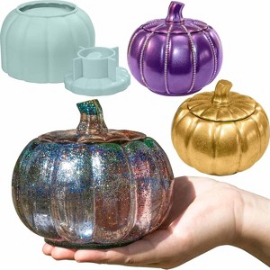 JDICTION 5 Inch Large Pumpkin Jar Resin Mold - Halloween & Christmas Silicone Molds for Epoxy Jewelry & Decor - 1 of 4