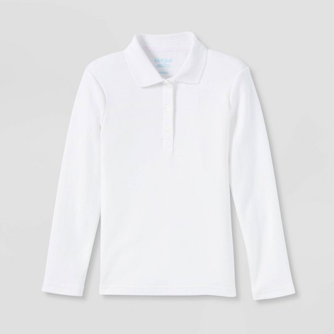 Girls white 2024 collar shirt