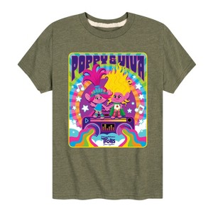 Boys' - Trolls - Poppy and Viva Short Sleeve Graphic T-Shirt - 1 of 4