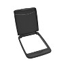 Rev-A-Shelf Double 35 Qt Full Extension Pull-Out Bottom Mount Kitchen Trash Can Waste Bin Containers & Flip Top Waste Bin Lid, Black - 3 of 4