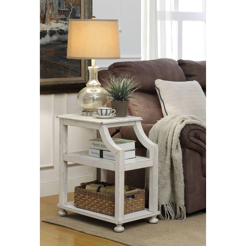 St Anne Chairside Accent Table White - Treasure Trove Accents, 4 of 6