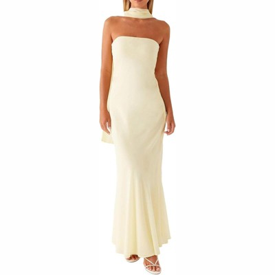 Clotth Women's Floral Off-Shoulder Bodycon Dress - Summer Slim Fit, Long Mesh Layer with Scarf for Weddings and Cocktail Parties