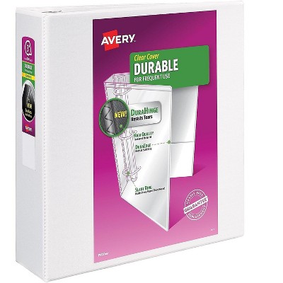 Avery Durable 3" 3-Ring View Binder White (17042) 823518