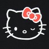 Hello Kitty Women's Hello Kitty Face Outline Cropped Junior's Adult T-Shirt - 2 of 3