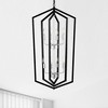 VYNXARIA 8 - Light Matte Black and Silver Farmhouse Cage Ceiling Lights, Adjustable Rustic Pendant Chandelier - 3 of 4