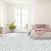 GoodGram Peel N' Stick DIY Retro 12x12 Self Adhesive Vinyl Floor Tile - 20 Tiles (20 Total SF in a Box) - Chevron - 20 Tiles/20 sq. ft. - 2 of 4
