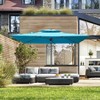 TiramisuBest 9ft Aluminum Cantilever Tilt Patio Umbrella with Center Pole - Lake Blue (Not Base) - 2 of 4